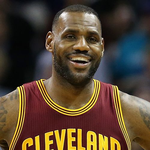 lebron james smiling in cleveland cavaliers jersey